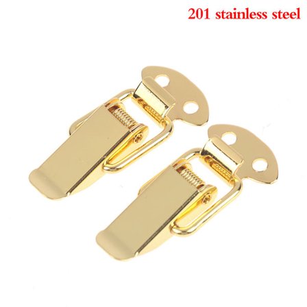 2 STK Bagasje flat munnspenne verktøykasse fjærlås rustfri st