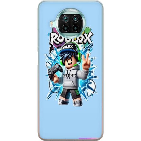 Yhteensopiva Puhelinkuori Xiaomi Xiaomi Mi 10T Lite 5G Värikäs Roblox-hahmo, jossa ohjain ja energinen splash art -suunnittelu, täydellinen lastenh