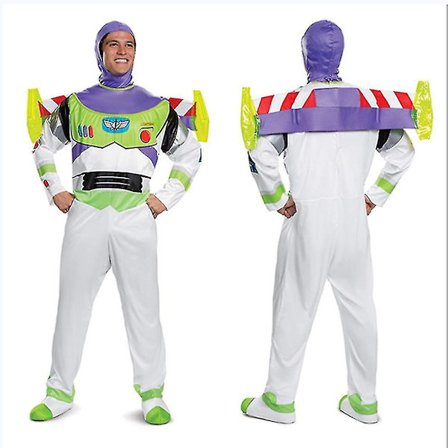 Halloween Toy Story Buzz Lightyear Cosplay Kostume Tegneserie Dukke Scene Performance Bodysuit Voksen Kostume Fuld Dragter