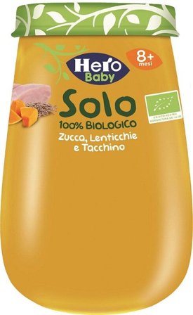 Hero Solo Omogeneizzato Zucchine Lenticchie E Tacchino 100% Bio