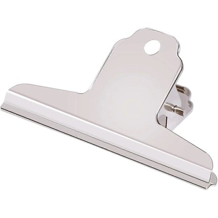 12 kpl suuria paperipidikkejä, 145 mm metallisaranallinen pidike, suuri bulldog-pidike, metalliset paperipidikkeet, hopeanvärinen ruostumaton teräs [