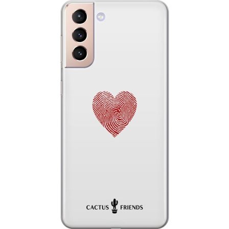 Yhteensopiva Puhelinkuori Samsung Samsung Galaxy S21 Cactus and Friends - Fingerprint Love