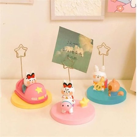 Søt Skrivebordsnotatklemme Dekorative Små Ornamenter Student Vertikal Kort Fotoklemme Tegneserie Meldingklemme