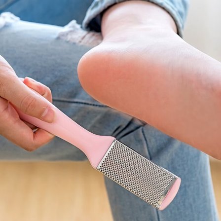 Multifunktionell fotfil dubbelsidig fotrivbräda med lock för att ta bort död hud och förhårdnader fotfil verktyg fotriv hälfil