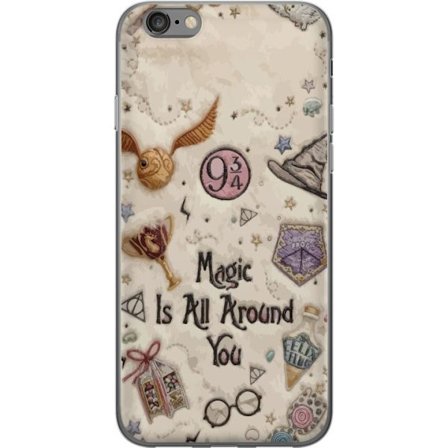 Yhteensopiva Puhelinkuori Apple Apple iPhone 6 Kirjailtu taianomainen kuvaus, jossa on symboleja, lainauksia ja satumaailmaa, joka on inspiroitunut sa