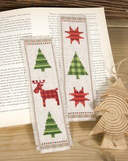 Lesezeichen Weihnachtsmotiv 2-er Pack