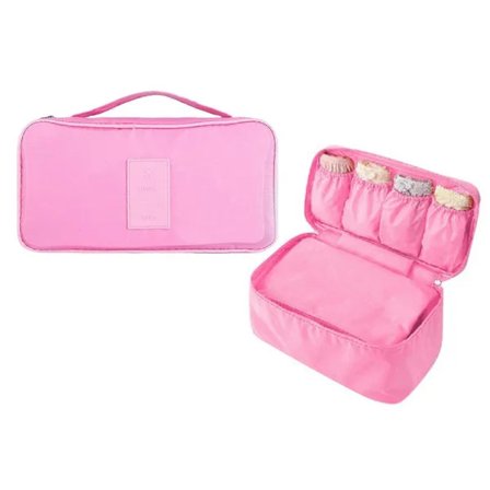Rejseundertøj BH Opbevaringstaske Undertøj Strømper Organizer Pink