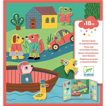 Djeco - Pyssel - Stickers - Animals - Litenleker