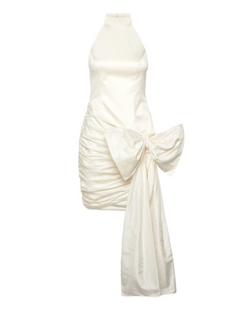 ROTATE Birger Christensen | Satin Bow Dress | 34