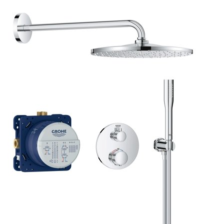 Grohe Precision Thermostat 34880000 Hodedusjsett krom, Baderom