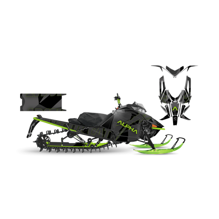 SweTown Dekalkit Capitan-Red - Arctic Cat M9000 King Cat Turbo 162 2018-2019