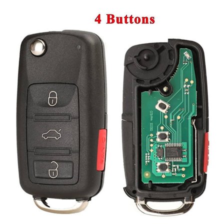 Fjernbetjent bilnøgle Bilnøgle 315MHZ 4 KNAP 315MHZ 4 KNAP