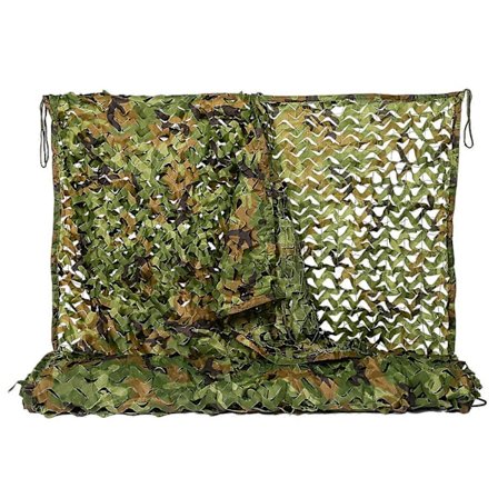 Woodland Camo Netting Kamuflasjenett for Camping Jakt Skyting Militær Solskjerming