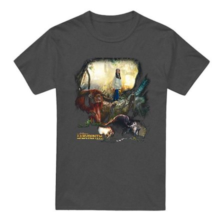 Labyrinth Unisex Vuxen Sarah & Ludo Heather T-Shirt XXL Kolgrå