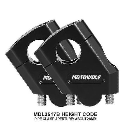 Ny motorsykkel 22mm 28mm Styreforhøyer Styre Klemme Feste For Honda Ntv650 Ntv 650 Deauville 700 Varadero 125 (LGL)