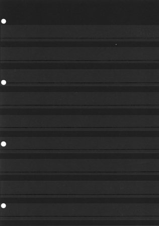 A4 sorte instickskort med 9 striber og huller - 1 stk.