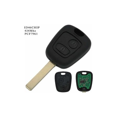 Täydellinen avain elektroniikalla ohjelmoitavaksi PLIP Peugeot 107 207 307 407 106 206 306 406 Citroen C1 C2 C3 C4 C5 C6 C8 Xsara Saxo Berlingo 