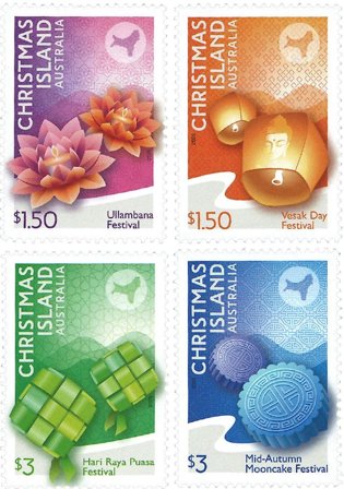 Christmas Island - Kulturfestival - Postfrisk sæt 4v