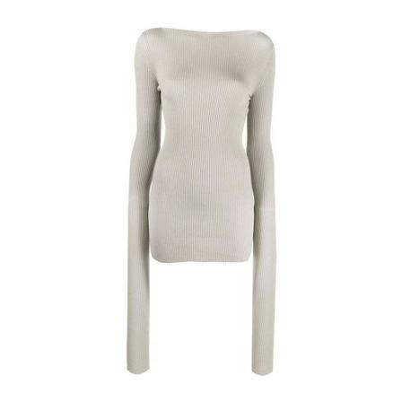 Rick Owens, Blouses Grijs, Dames, Maat:L,wol