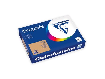 Clairefontaine Kopieringspapper Trophée 80g ohålat karamell 500/fp - Lyreco - Kontorspapper > Specialpapper > Färgat - A4