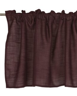 Yhdistelmänauhakappa Brooklyn yksivärinen pellava-look Viininpunainen