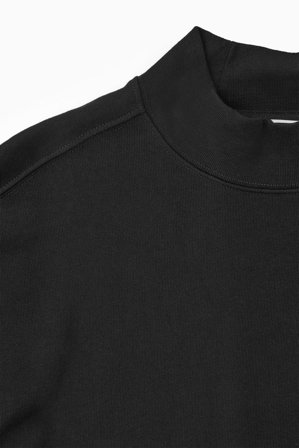COS Women's Mock-Neck Sweatshirt in Black