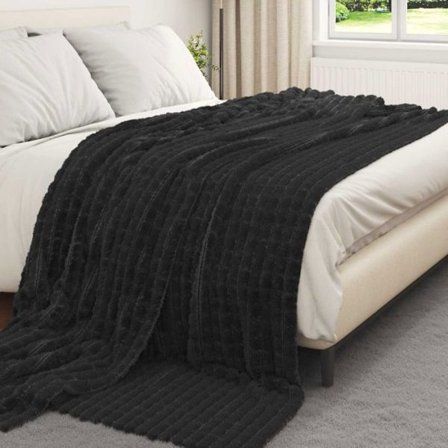 Täckning - täcke - pläd Vidaxl Julsvart 270 x 240 cm Fleece