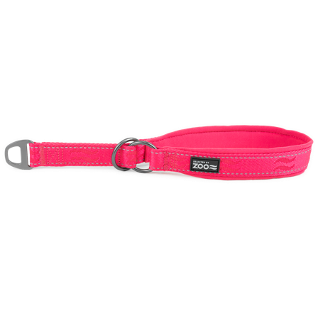 Selected by ZOO - Hundehalsbånd Rufus halvjern 25 mm x 45-55 cm Pink - Hund - Halsbånd - ZOO.no