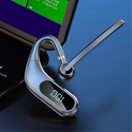 Bluetooth Headset med Enkelt Digitalt Display Trådløse Bluetooth TWS-Høretelefoner Headset 5.0 Trådløs Bilkørsel I Øret Øretelefoner Headset Håndfri 