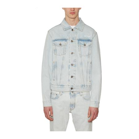 Off White Denim Jakke Blå, Herre