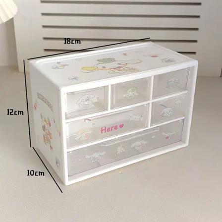 Sanrio Kuromi Kawaii Anime Stickers Tilbehør DIY Opbevaringsboks Cinnamoroll A