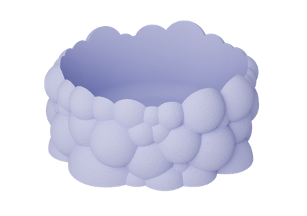 Dazzle & Dawn Bubble Bolle Fuzzy-Dreamy-Purple Ø19,5xH8,8