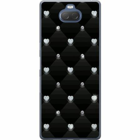 Sony Xperia 10 Plus Mjukt Skal - Bling Heart