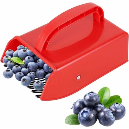 Blueberry Comb Berry Picker med Metallkam Fruktplockare för Krusbär, Svarta Vinbär, Plockare