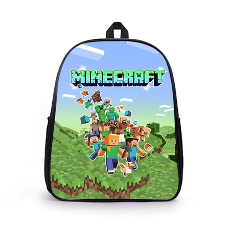 Minecraft Painettu Reppu Koululaukku Suuri Tilavuus Opiskelijan Kirjalaukku Reppu Lasten Lahja