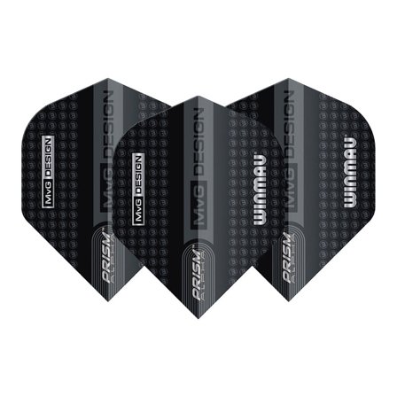 Winmau MVG Winmau Logo Black and Grey Dart Flights | Winmau.com