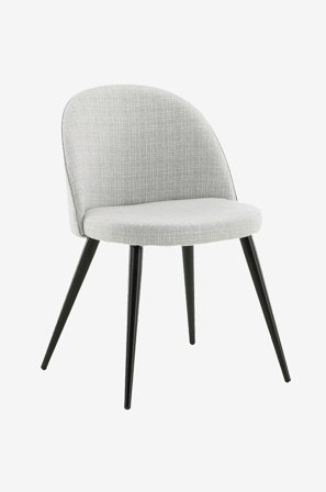 Venture Home - Spisebordsstol Valleta stof, 2-pak - Grå - Stole - Fra Homeroom