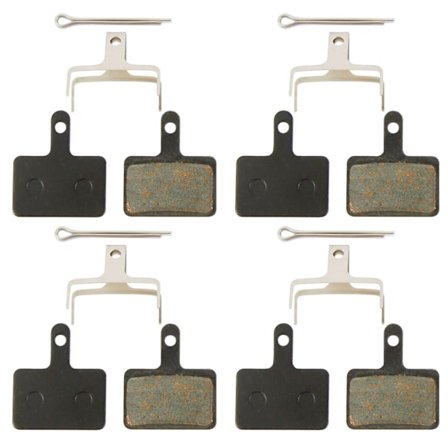 4 Par Skivbromsbelägg för Cykel / Bromsbelägg för Cykelbroms Svart