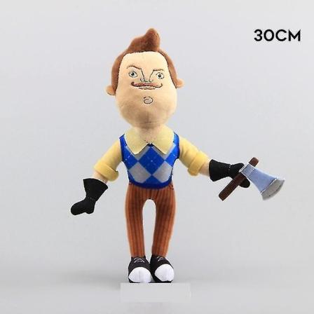 My Neighbor Plyschdocka Spel Figur Fyllda Cartoon Butcher Plyschar Pacify