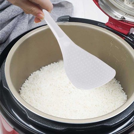 2st Kök Non Stick Rice Paddle Hand Roll Skedar Klar Plast