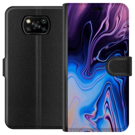 Kompatibel Tegnebogsetui til Xiaomi Poco X3 NFC Mønster