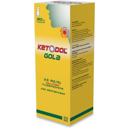 Ketodol Gola Collutorio 2,5ml/mg 160ml
