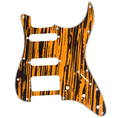 Elektrisk guitar pickguard 3-lags med aluminiumsafskærmning Musikinstrument tilbehør GSSH50 Gul Sort