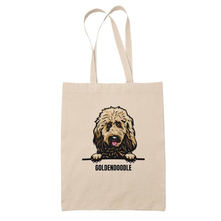 Goldendoodle tygkasse hund shopping väska Tote bag