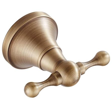 Antiikkimessingiset harjatut pronssiset pyyhe- ja takkikoukut seinäkiinnitykseen