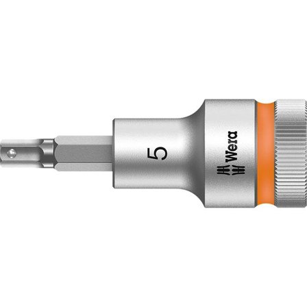 Wera 8740 C HF Kuusiokolohylsy 1/2" 5 mm, pituus 60 mm, Käsityökalut