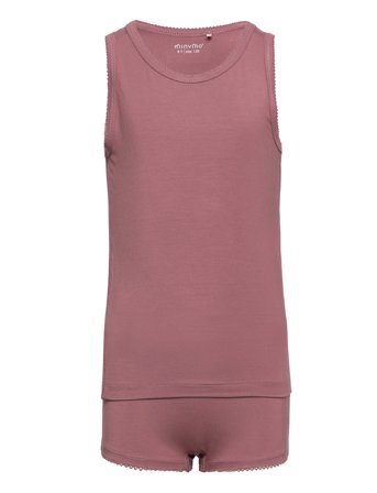 Minymo Underwear Set - Burgundy - 146