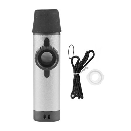 Ammattimainen alumiininen säädettävä sävelkorkeus Kazoo 5 huilukalvolla Hopeinen soitin lapsille