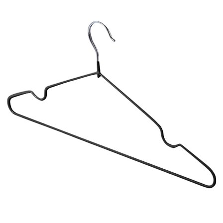 Vaateripustin vaatekaappiin, liukumaton muotoilu, kestävä metalliripustin kaarevalla olkalinjalla, liukumaton kumipinnoitettu tukeva ja kestävä 