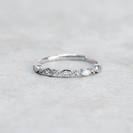 Förlovningsring Tusensköna, 18K vitguld - Förlovning- och vigselringar